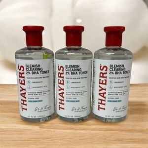 Thayers Blemish Clearing 2% BHA Toner 12 Oz Acne Treatment Lot Of 3 (E3)